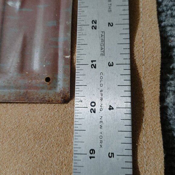 Vintage No Smoking Metal Sign Lansing B Warner Inc Chicago Red  White Decor - Picture 5 of 16